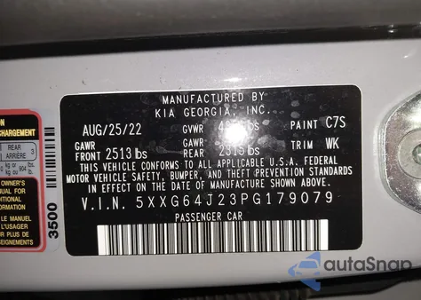 2023 Kia K5 Gt-Line from USA, damaged, VIN 5XXG64J23PG179079